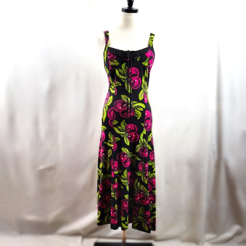 Very Rare Vintage Betsey Johnson Cherries Dress - Size  M